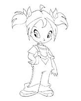 coloriage winx la petite